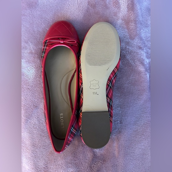 Talbots BLAIR CAP TOE BALLET FLATS - TARTAN PLAID - Picture 5 of 5